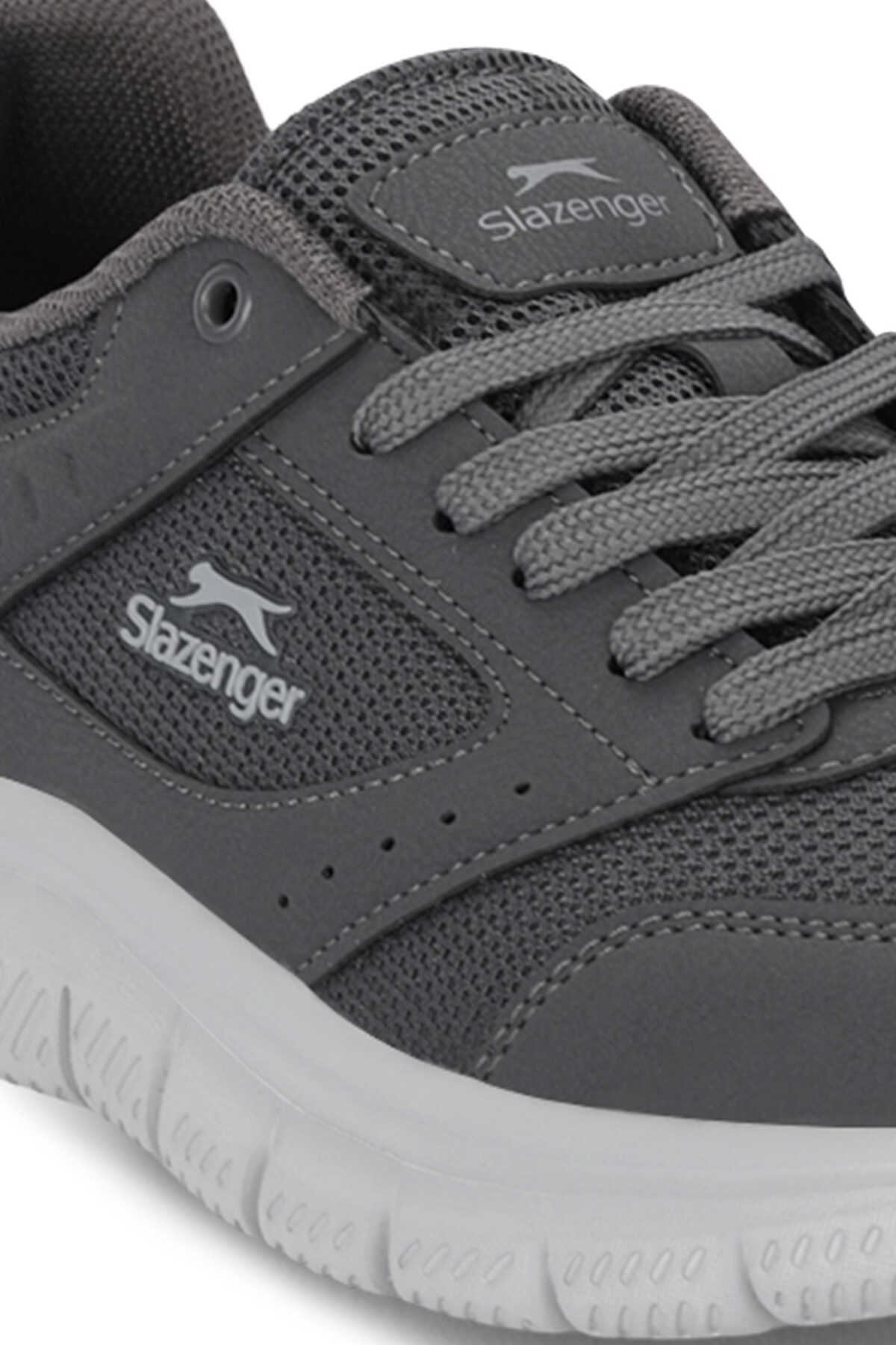 Slazenger GLEN I Erkek Büyük Beden Koyu Gri Koşu & Yürüyüş Spor Ayakkabısı - 4