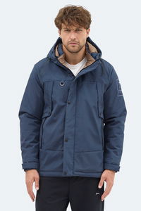 Slazenger - Slazenger GLOBE Erkek Kapüşonlu Lacivert Mont & Kaban Slazenger - Slazenger GLOBE Erkek Kapüşonlu Lacivert Mont & Kaban