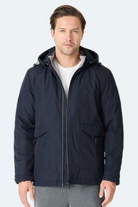 Slazenger - Slazenger GRAVEL Erkek Kapüşonlu Lacivert Mont & Kaban Slazenger - Slazenger GRAVEL Erkek Kapüşonlu Lacivert Mont & Kaban