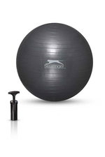 Slazenger - Slazenger Gymball 55 cm (Pompa Dahildir) Unisex Gri Pilates Topu