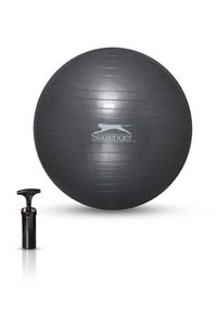 Slazenger - Slazenger Gymball 55 cm (Pompa Dahildir) Unisex Gri Pilates Topu