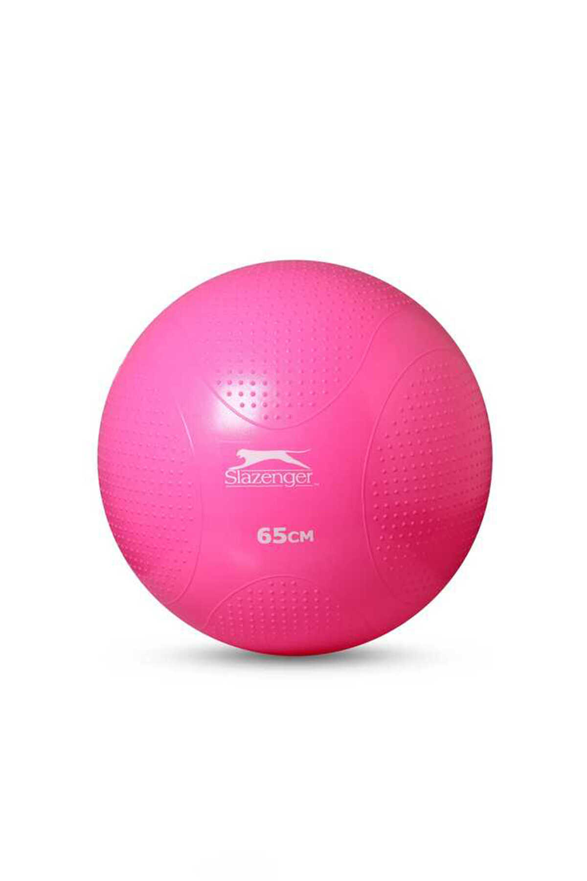Slazenger - Slazenger Gymball 65 cm (Pompasız) Unisex Fuşya Pilates Topu