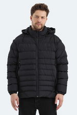 Slazenger - Slazenger HADI IN Erkek Kapüşonlu Şişme Siyah Mont & Kaban Slazenger - Slazenger HADI IN Erkek Kapüşonlu Şişme Siyah Mont & Kaban