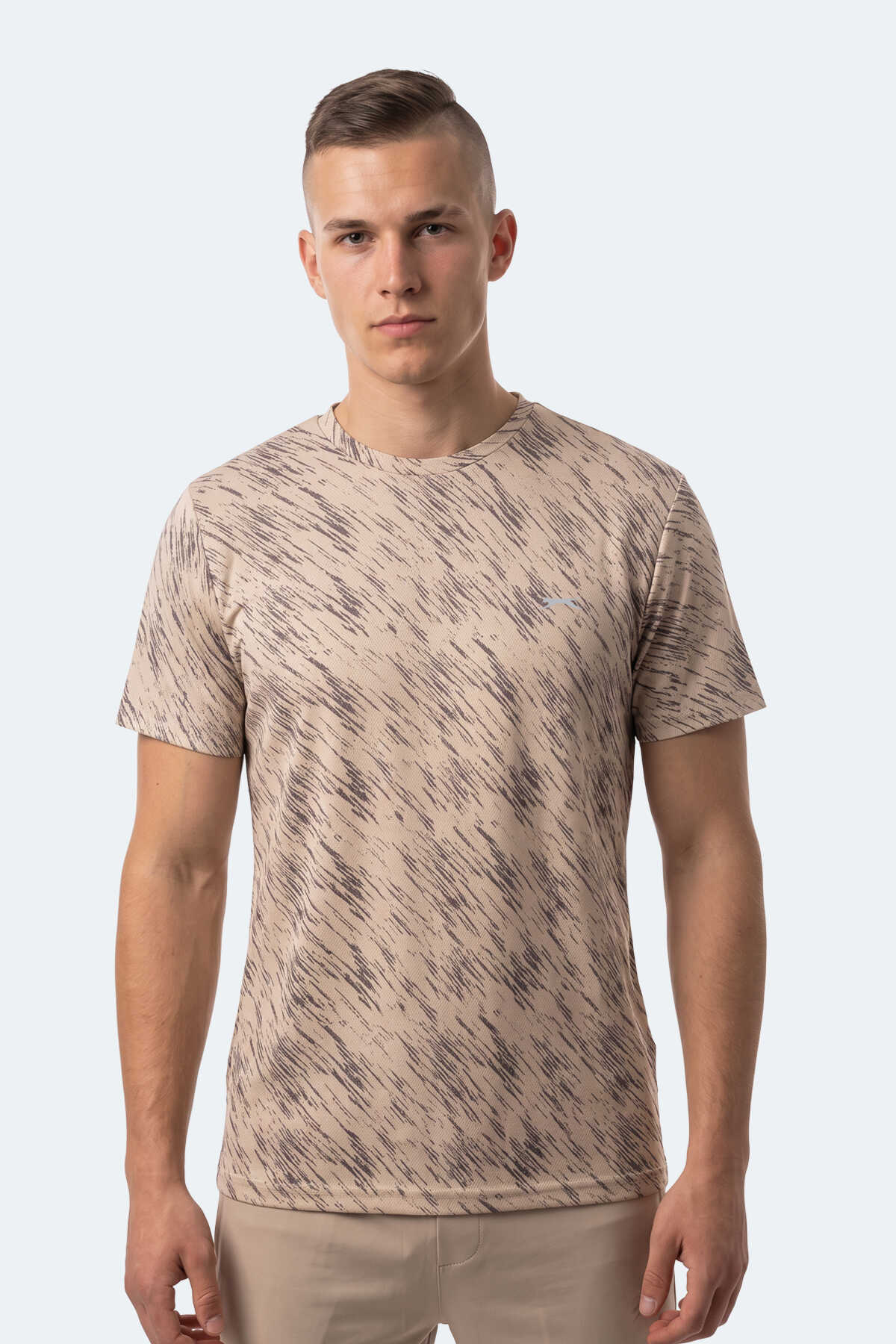 Slazenger - Slazenger HADY I Erkek Bej Tişört