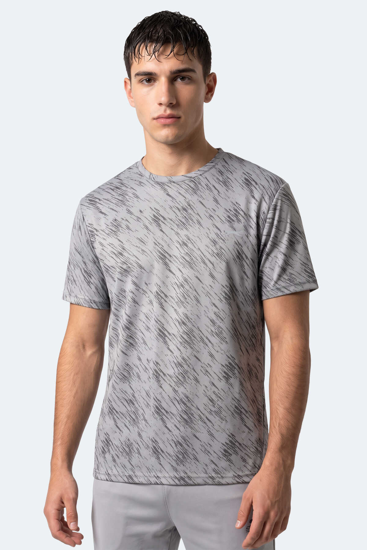 Slazenger - Slazenger HADY I Erkek Gri Tişört