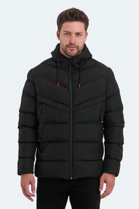 Slazenger - Slazenger HAIFA IN Erkek Kapüşonlu Şişme Siyah Mont & Kaban Slazenger - Slazenger HAIFA IN Erkek Kapüşonlu Şişme Siyah Mont & Kaban