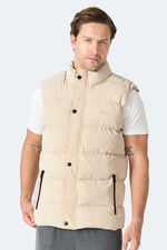 Slazenger - Slazenger HALOX Erkek Şişme Bej Yelek