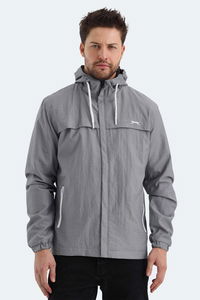 Slazenger - Slazenger HANGA Erkek Koyu Gri Yağmurluk Slazenger - Slazenger HANGA Erkek Koyu Gri Yağmurluk