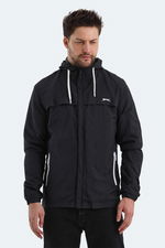 Slazenger - Slazenger HANGA Erkek Siyah Yağmurluk Slazenger - Slazenger HANGA Erkek Siyah Yağmurluk