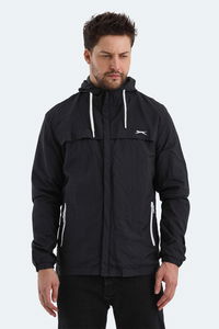 Slazenger - Slazenger HANGA Erkek Siyah Yağmurluk Slazenger - Slazenger HANGA Erkek Siyah Yağmurluk