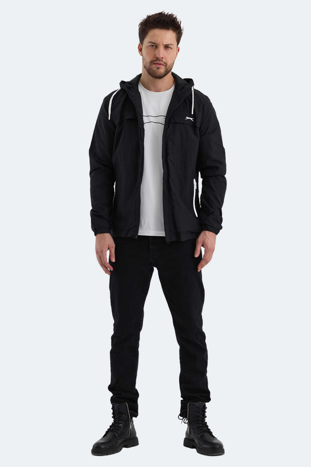 Slazenger HANGA Erkek Siyah Yağmurluk Slazenger HANGA Erkek Siyah Yağmurluk