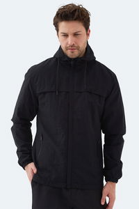 Slazenger - Slazenger HANGA Erkek Siyah Yağmurluk