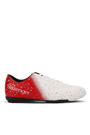 Slazenger HANIA HS IN Erkek Halı Saha Beyaz / Kırmızı Futbol Ayakkabısı