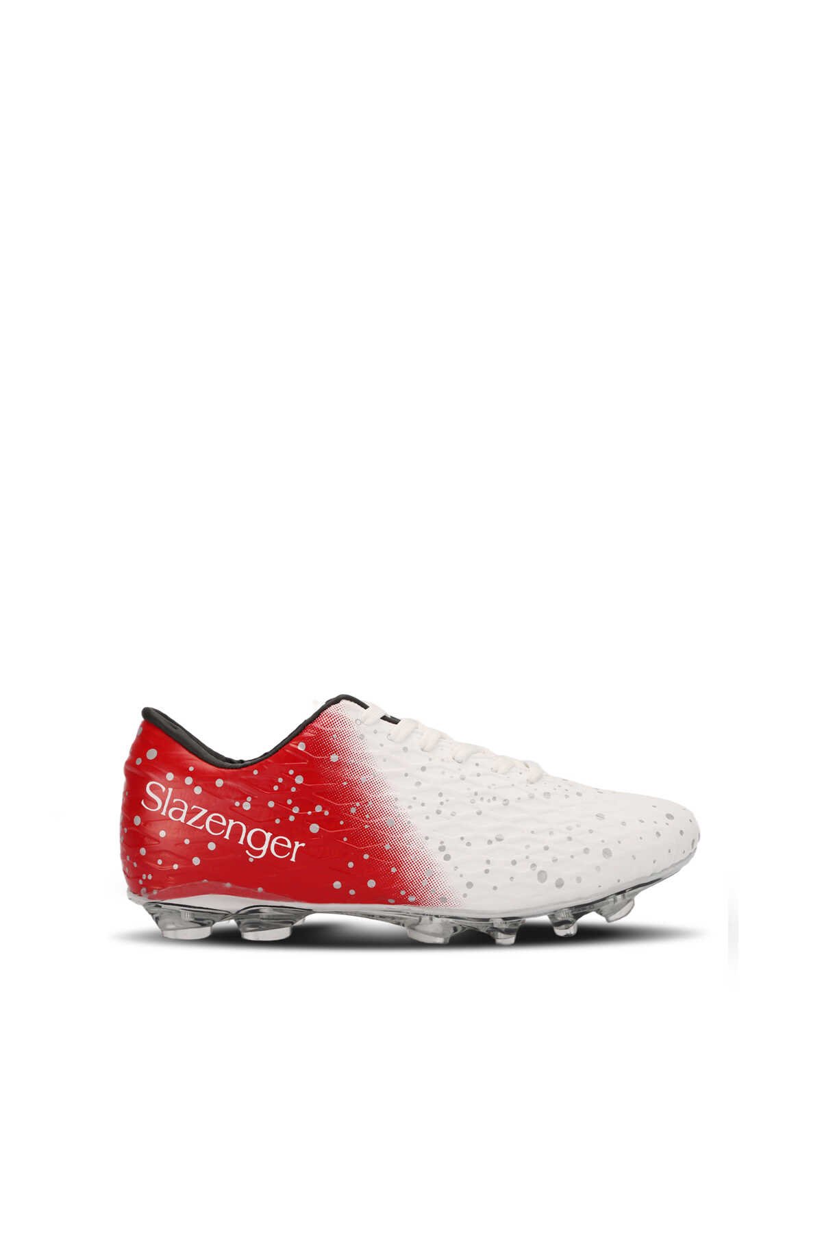 Slazenger - HANIA KRP Futbol Erkek Çocuk Krampon Ayakkabı Beyaz / Kırmızı