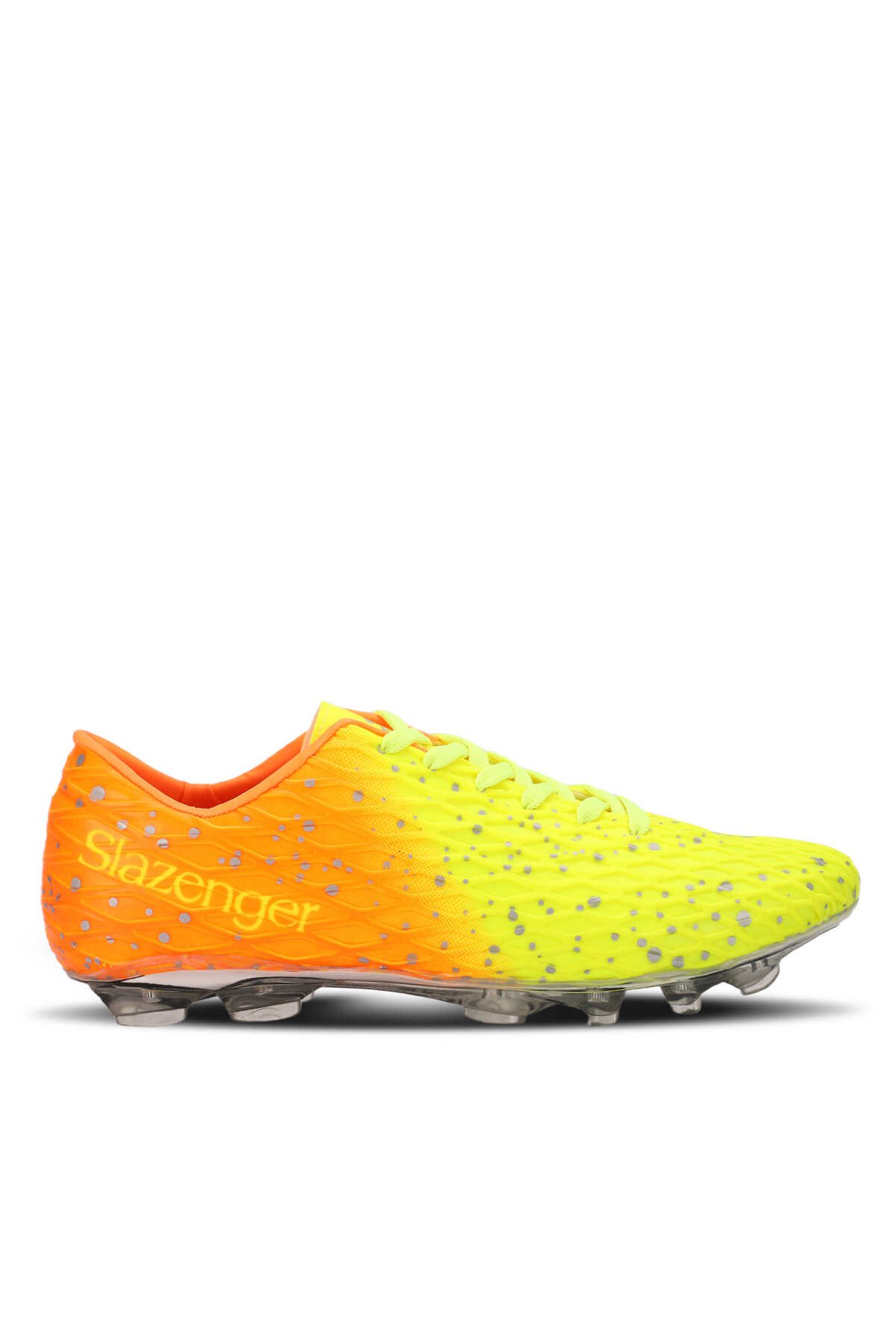 Slazenger - Slazenger HANIA KRP Futbol Erkek Krampon Ayakkabı Neon Sarı