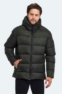 Slazenger - Slazenger HANK Erkek Kapüşonlu Şişme Haki Mont & Kaban Slazenger - Slazenger HANK Erkek Kapüşonlu Şişme Haki Mont & Kaban