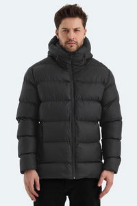 Slazenger - Slazenger HANK Erkek Kapüşonlu Şişme Siyah Mont & Kaban Slazenger - Slazenger HANK Erkek Kapüşonlu Şişme Siyah Mont & Kaban