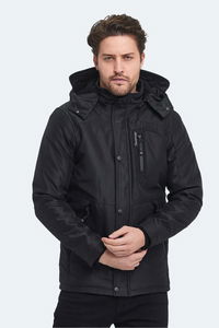 Slazenger - Slazenger HANKIN Erkek Kapüşonlu Siyah Mont & Kaban Slazenger - Slazenger HANKIN Erkek Kapüşonlu Siyah Mont & Kaban