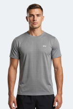 Slazenger - Slazenger HARDFLEX Erkek Gri Tişört