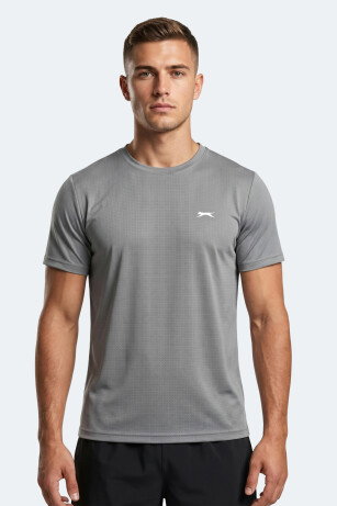 Slazenger HARDFLEX Erkek  Gri Tişört 
