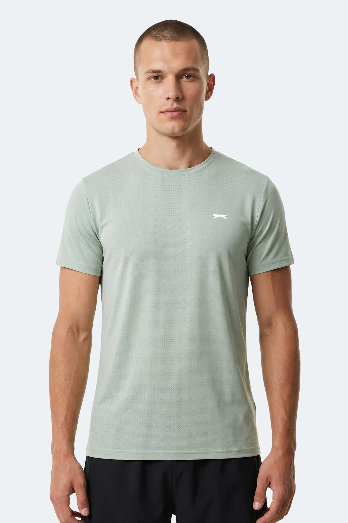 Slazenger - Slazenger HARDFLEX Erkek Su Yeşili Tişört