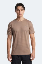 Slazenger - Slazenger HARDFLEX Erkek Vizon Tişört