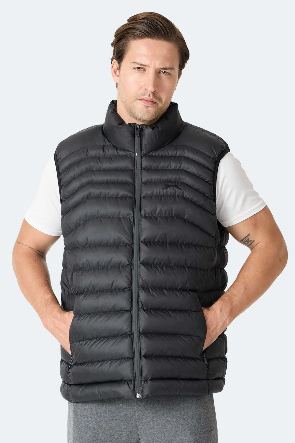 Slazenger - Slazenger HARMONA Erkek Siyah Yelek