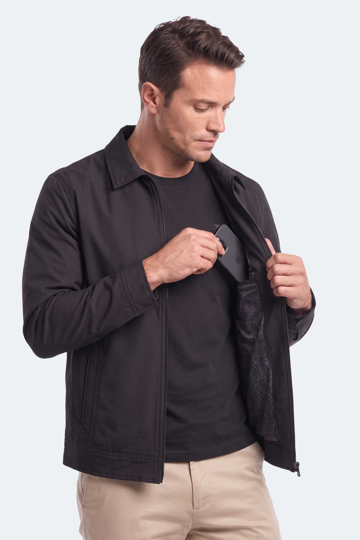 Slazenger HATE Erkek Siyah Mont & Kaban - 3
