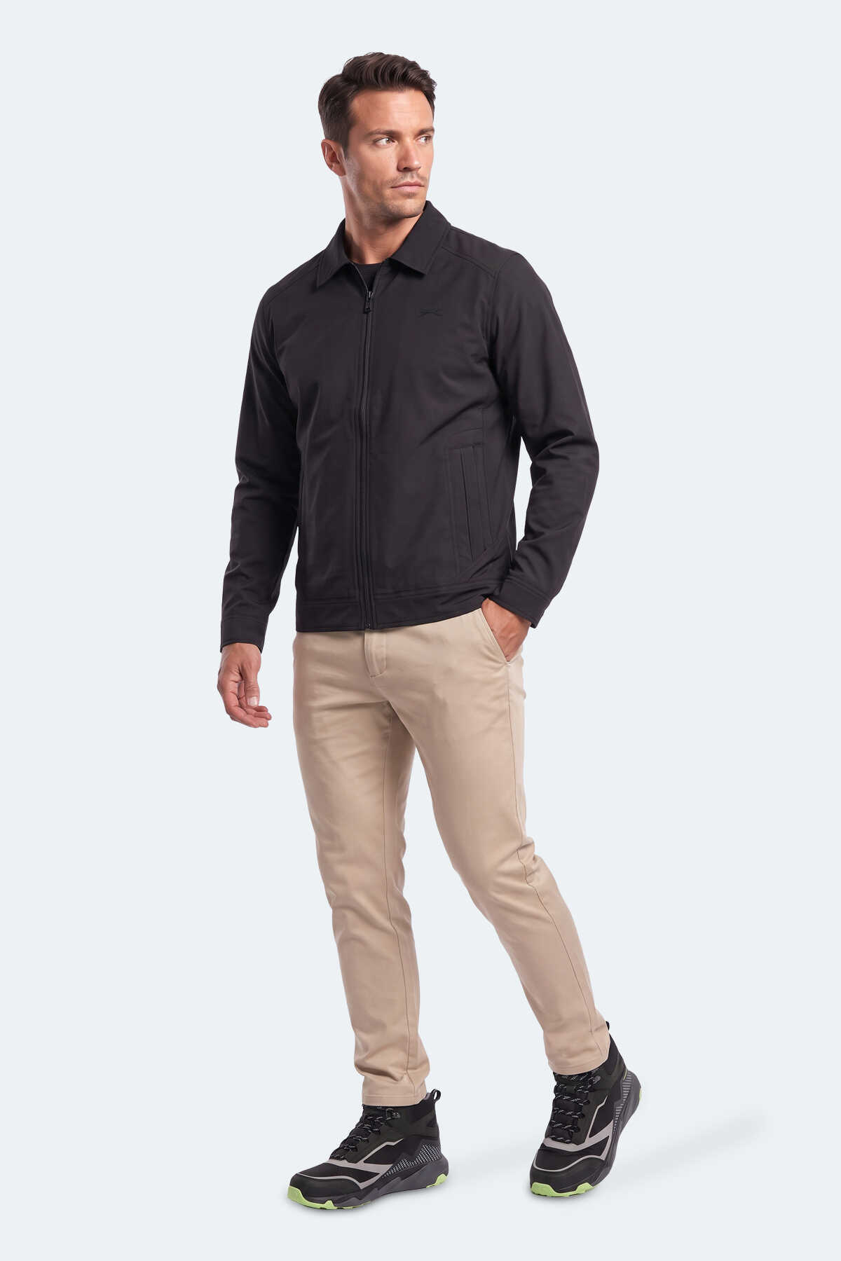 Slazenger HATE Erkek Siyah Mont & Kaban - 5