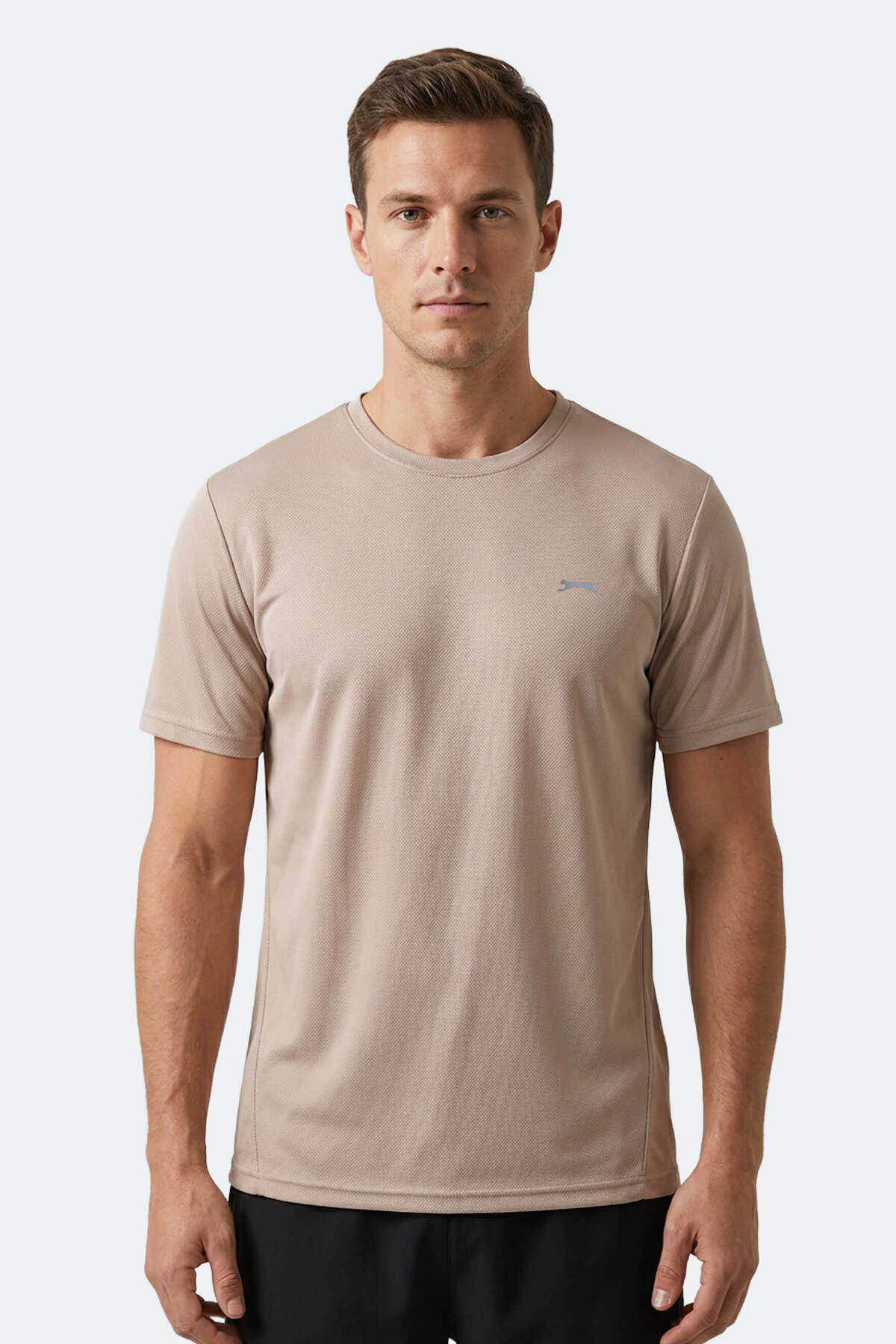 Slazenger - Slazenger HAUNTED I Erkek Bej Tişört