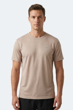 Slazenger - Slazenger HAUNTED I Erkek Bej Tişört