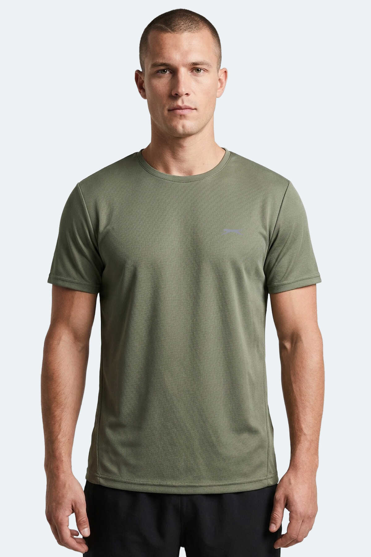 Slazenger - Slazenger HAUNTED I Erkek Haki Tişört