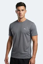 Slazenger - Slazenger HAUNTED I Erkek Koyu Gri Tişört