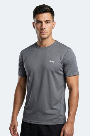 Slazenger HAUNTED I Erkek Koyu Gri Tişört