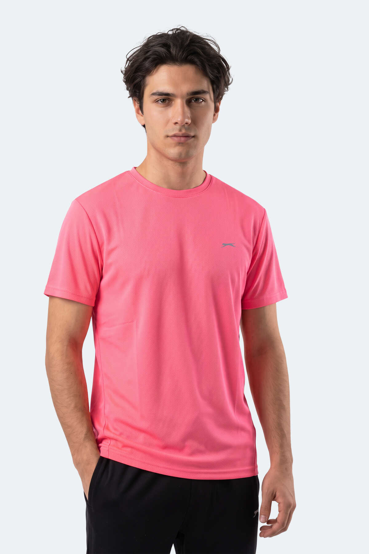 Slazenger - Slazenger HAUNTED I Erkek Neon Pembe Tişört