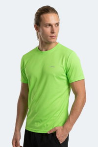 Slazenger - Slazenger HAUNTED I Erkek Neon Yeşil Tişört