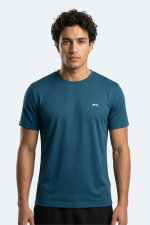 Slazenger - Slazenger HAUNTED I Erkek Petrol Tişört