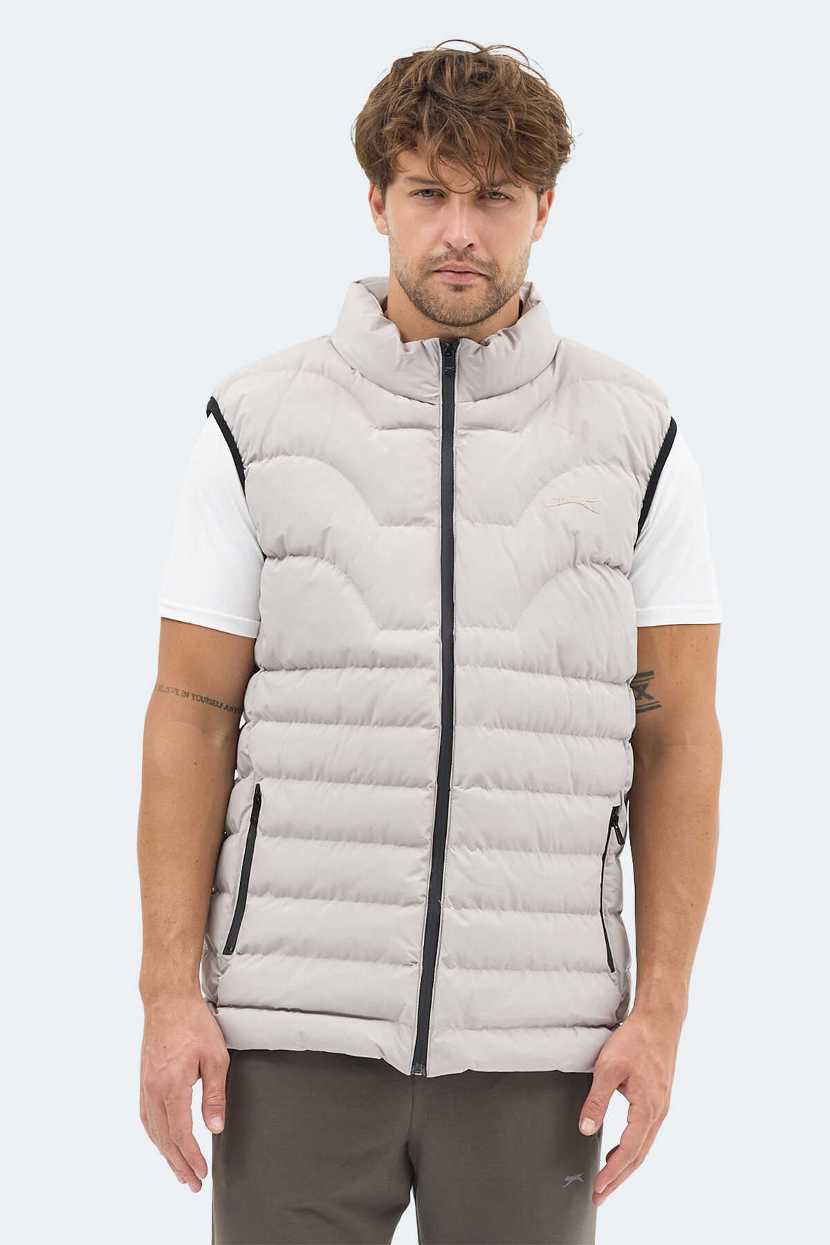 Slazenger - Slazenger HAVONIX Erkek Bej Yelek Slazenger - Slazenger HAVONIX Erkek Bej Yelek