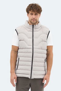 Slazenger - Slazenger HAVONIX Erkek Şişme Bej Yelek