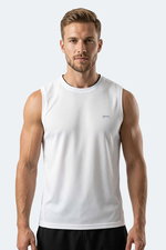 Slazenger - Slazenger HAZZAR I Erkek Kolsuz Beyaz Tişört