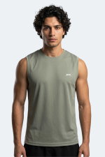 Slazenger - Slazenger HAZZAR I Erkek Kolsuz Haki Tişört