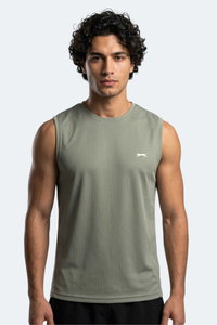 Slazenger - Slazenger HAZZAR I Erkek Kolsuz Haki Tişört