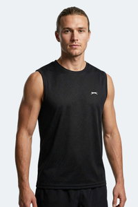 Slazenger - Slazenger HAZZAR I Erkek Kolsuz Siyah Tişört