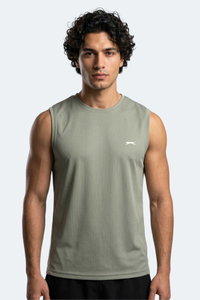 Slazenger - Slazenger HAZZAR I Erkek Kolsuz Zeytin Yeşil Tişört