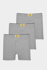Slazenger - Slazenger HE 3 lü Set Erkek Gri Boxer