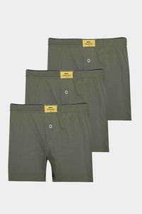 Slazenger - Slazenger HE 3 lü Set Erkek Haki Boxer
