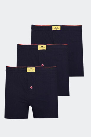 Slazenger HE 3 lü Set Erkek  Lacivert Boxer 