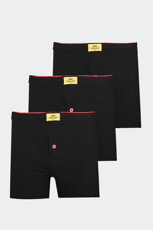 Slazenger HE 3 lü Set Erkek  Siyah Boxer 