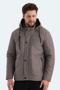 Slazenger - Slazenger HEAVEN Erkek Kapüşonlu Bej Mont & Kaban Slazenger - Slazenger HEAVEN Erkek Kapüşonlu Bej Mont & Kaban