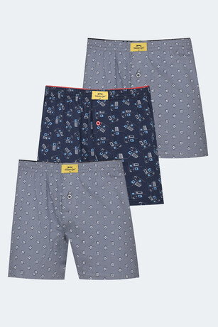 Slazenger HEGEL 3 lü Set Erkek  Karışık Boxer 